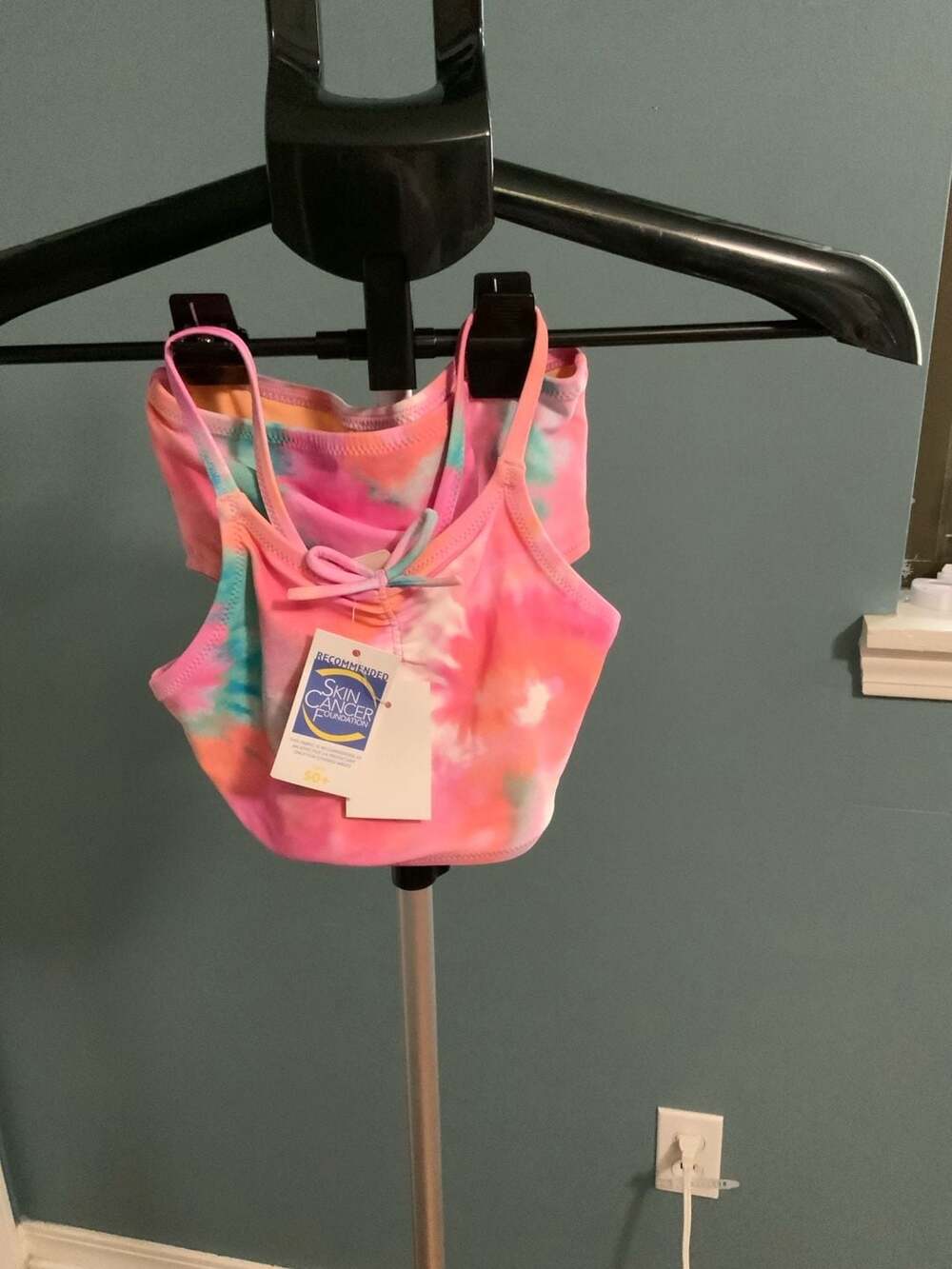 crewcuts Bikini Swimsuit Size 4-5 Pink Tie Dye Tankini